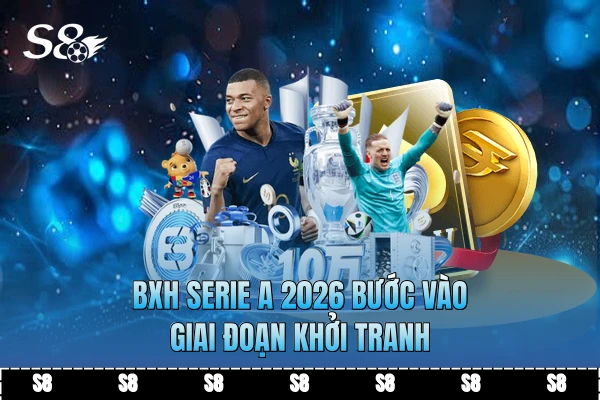BXH Serie A 2026 bước vào giai đoạn khởi tranh