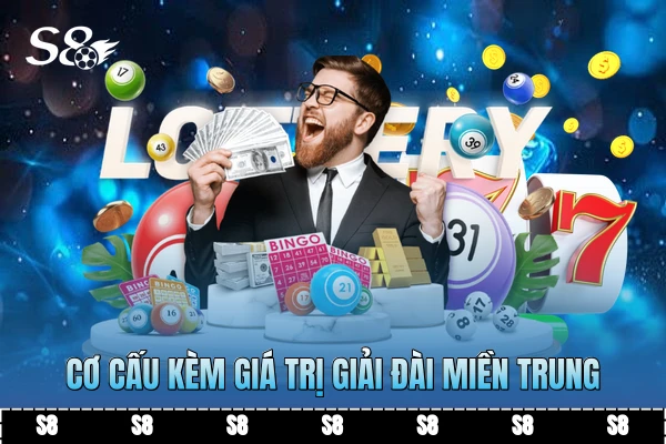 Cơ cấu kèm giá trị giải đài miền Trung